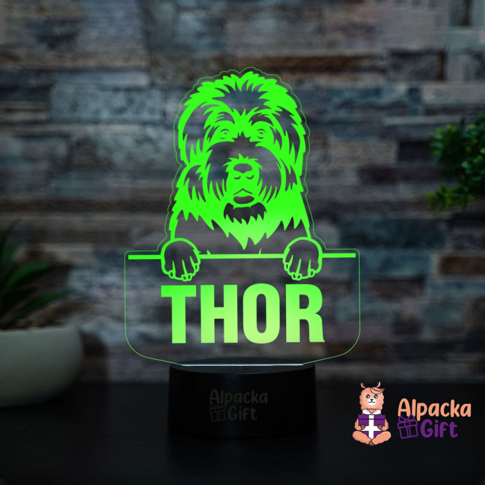 Lampă 3D - Terrier Negru Rusesc [4]