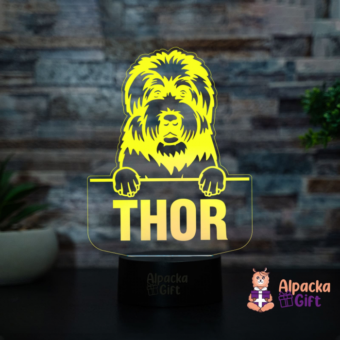 Lampă 3D - Terrier Negru Rusesc [3]