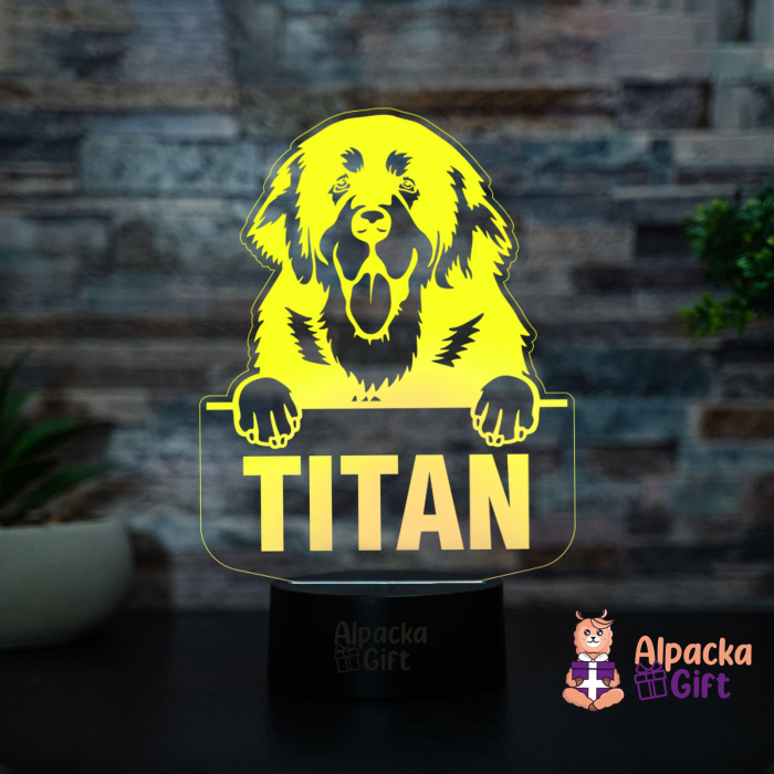 Lampă 3D Tibetan Mastiffs [3]