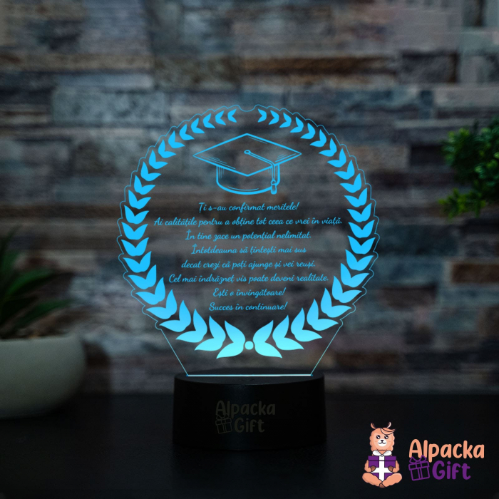 Lampa 3D - Coroană  + Tocă [2]