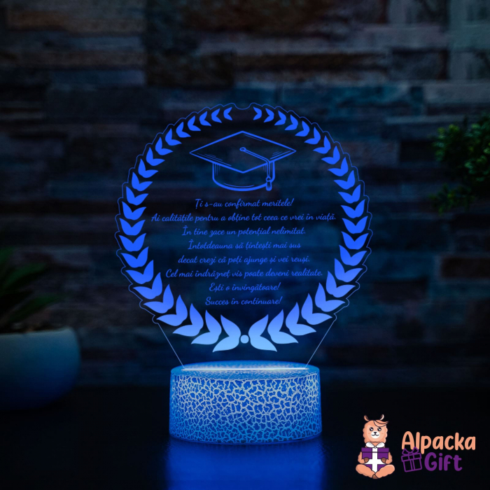 Lampa 3D - Coroană  + Tocă [4]