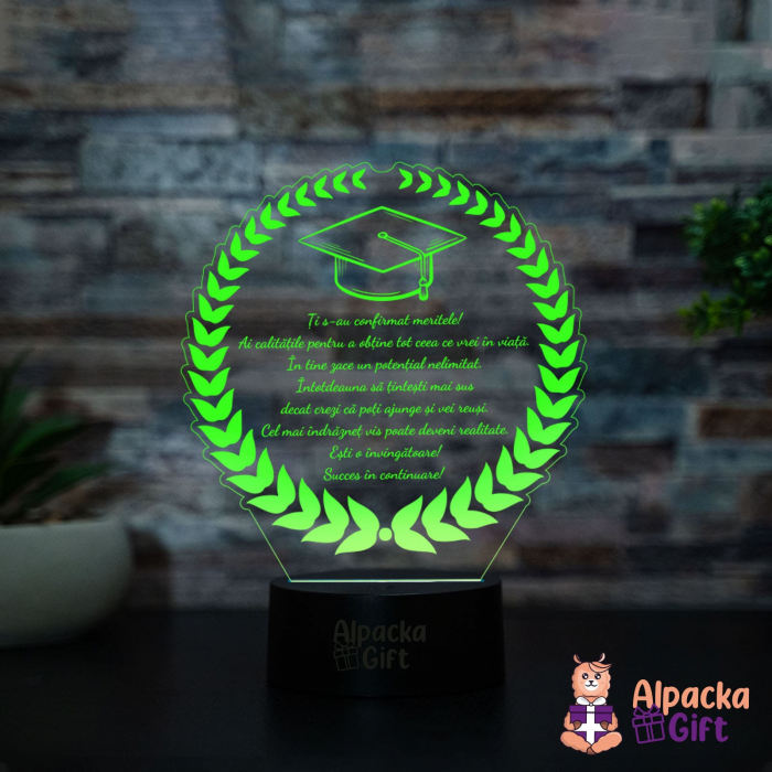 Lampa 3D - Coroană  + Tocă [4]