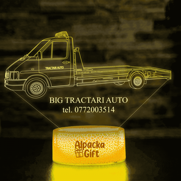 Lampă 3D - Tractări Auto [3]