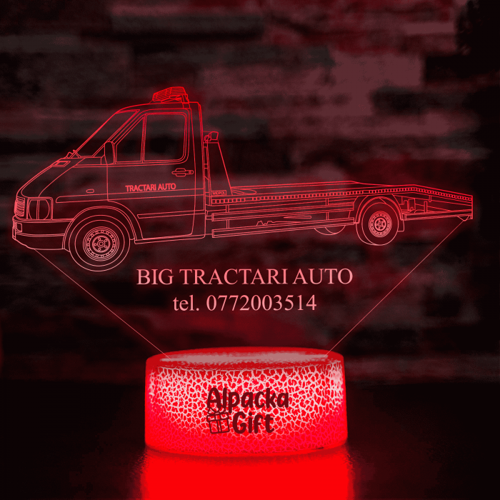 Lampă 3D - Tractări Auto [4]