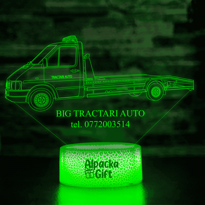 Lampă 3D - Tractări Auto [5]