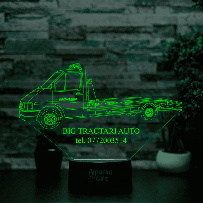 Lampă 3D - Tractări Auto [5]