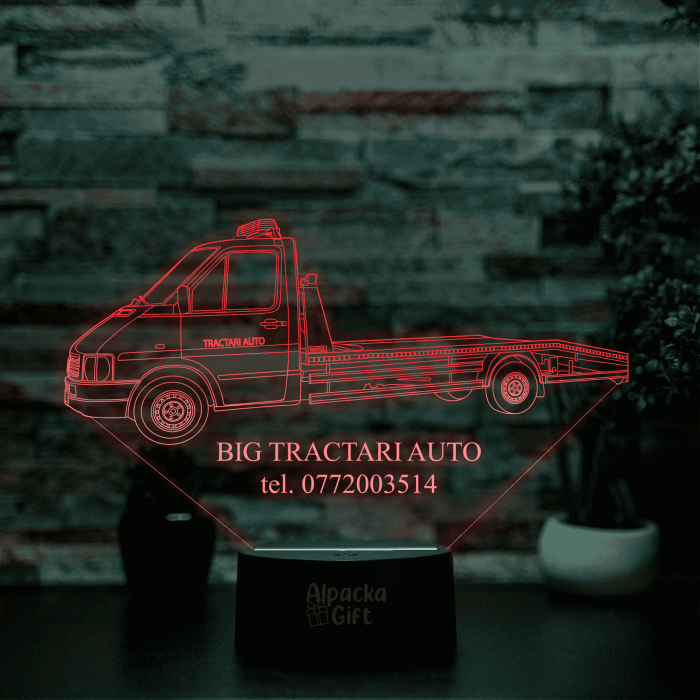 Lampă 3D - Tractări Auto [4]