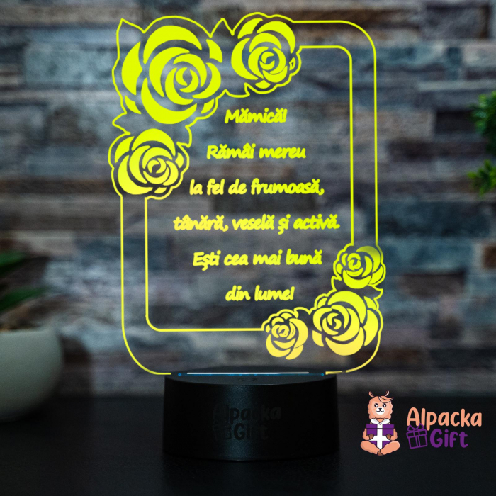 Lampă 3D -Trandafiri [3]