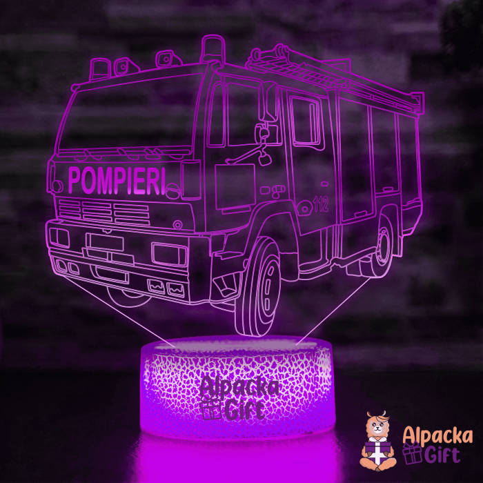 Lampă 3D - Mașina De Pompieri [4]