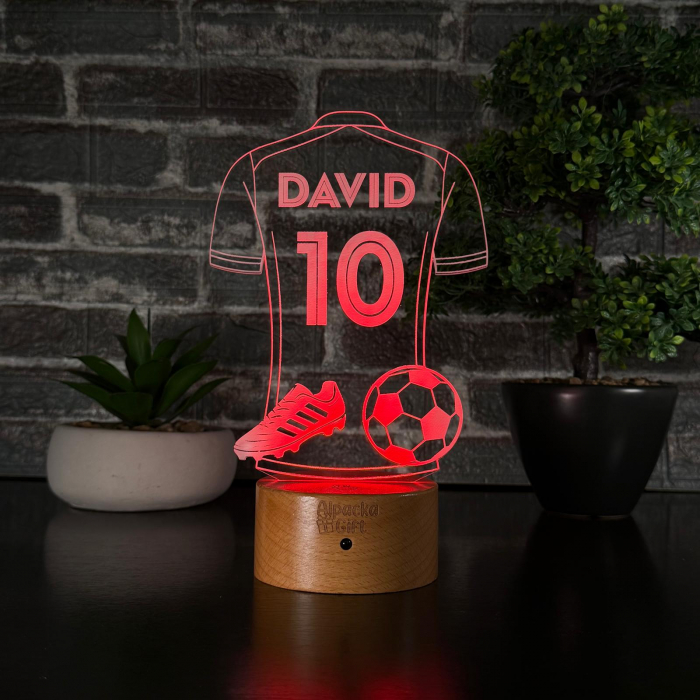 Lampă 3D - Tricou de Fotbal [3]