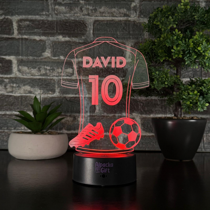 Lampă 3D - Tricou de Fotbal [2]