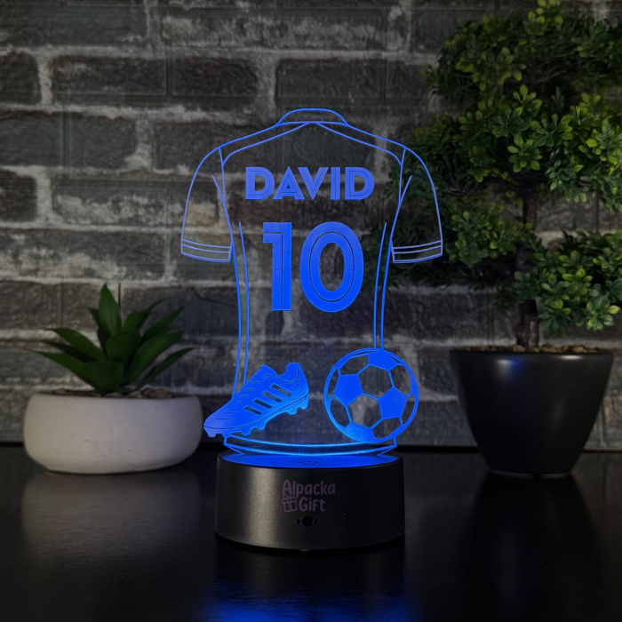 Lampă 3D - Tricou de Fotbal [3]