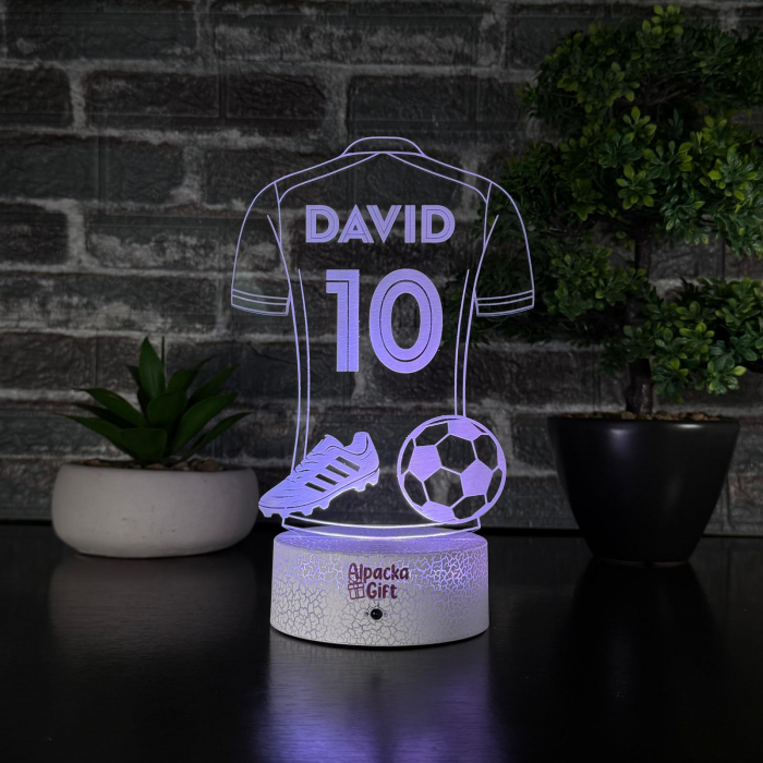 Lampă 3D - Tricou de Fotbal [4]