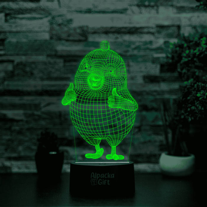 Lampă 3D - Pui Geometric [5]