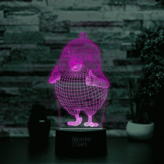 Lampă 3D - Pui Geometric [2]