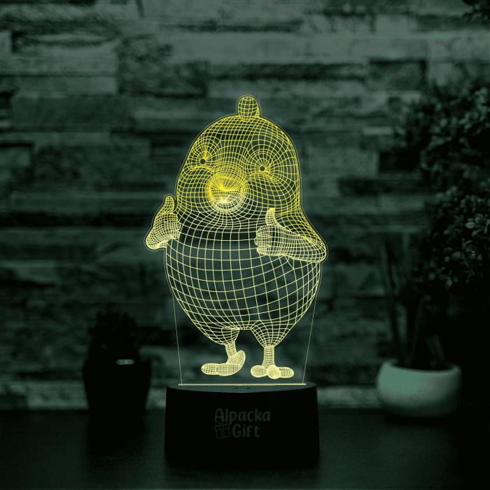 Lampă 3D - Pui Geometric [3]