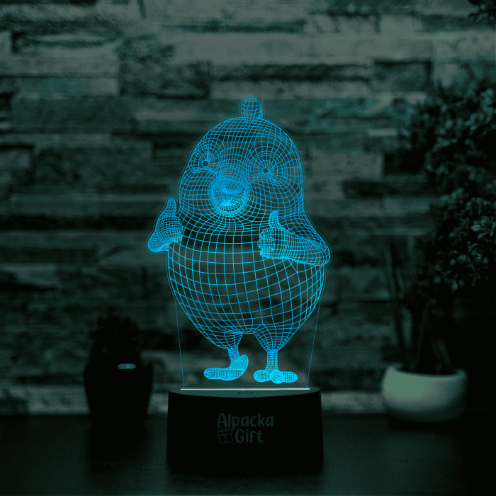 Lampă 3D - Pui Geometric [4]