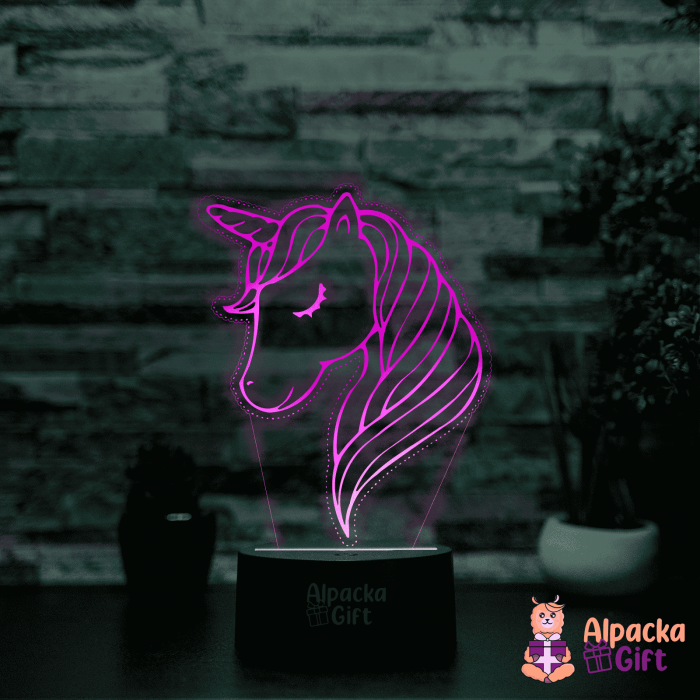 Lampă 3D - Unicorn 2 [4]