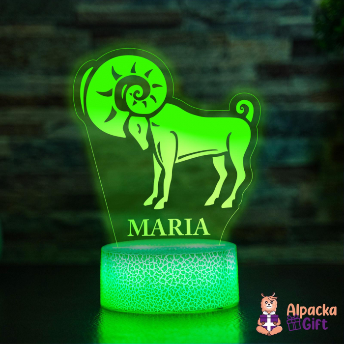 Lampă 3D - Zodia Berbec [4]