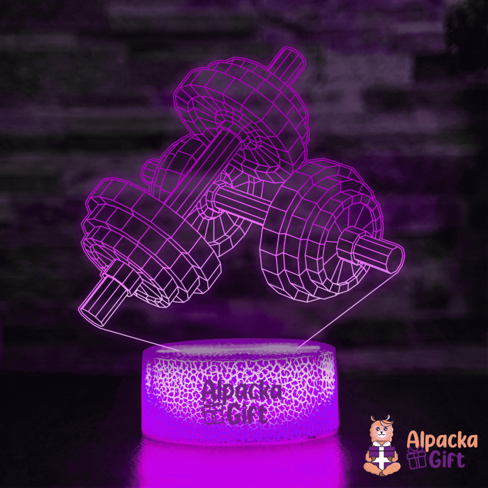 Lampă 3D Gantere [3]