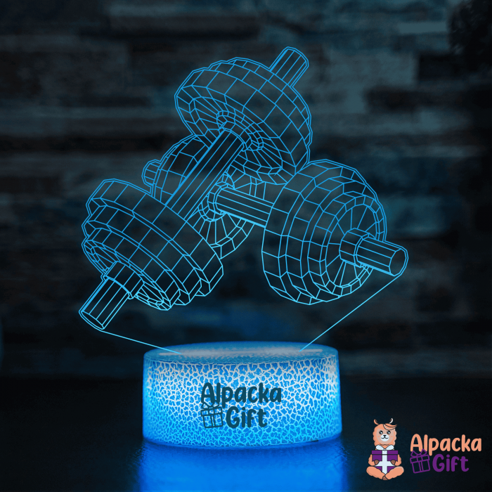 Lampă 3D Gantere [5]