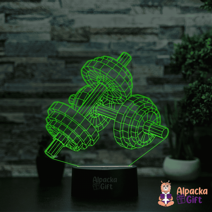 Lampă 3D Gantere [4]