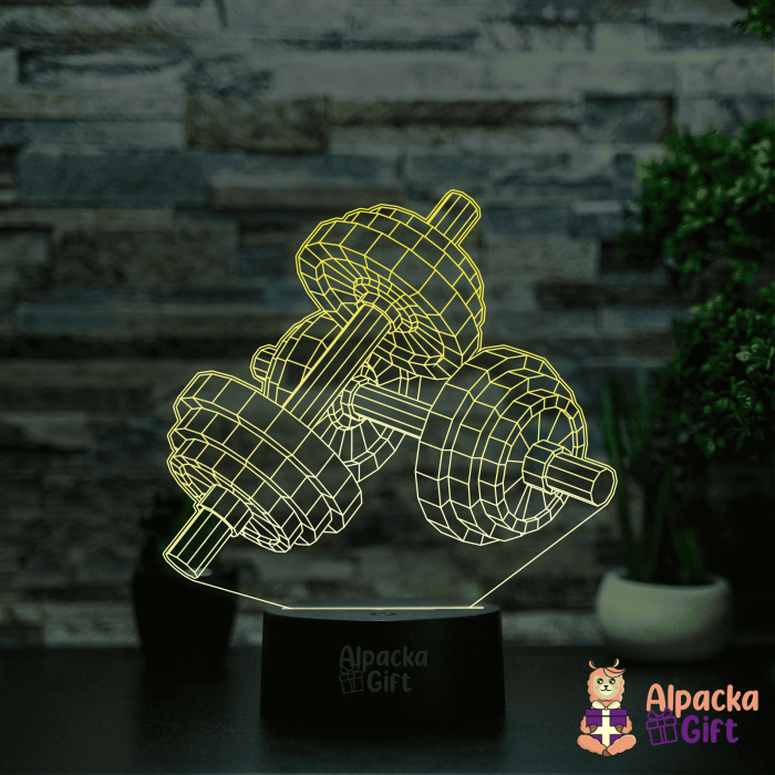 Lampă 3D Gantere [5]