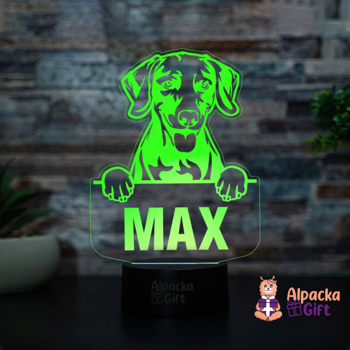 Lampă 3D Weimaraner [4]