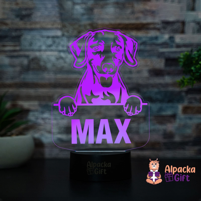 Lampă 3D Weimaraner [2]