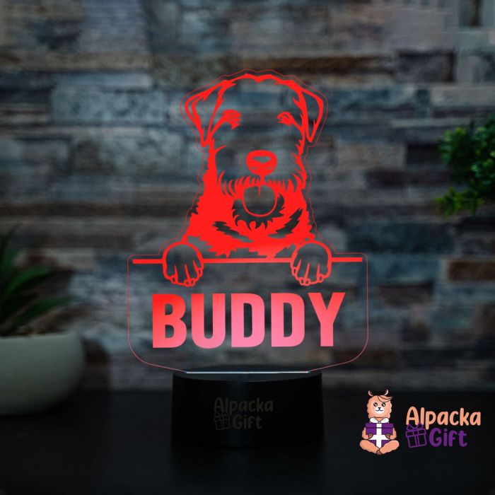 Lampă 3D Welsh Terrier [2]