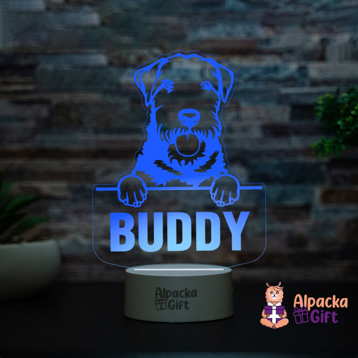 Lampă 3D Welsh Terrier [3]