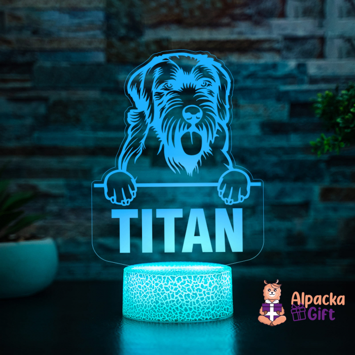 Lampă 3D - Wirehaired Pointing Griffon [5]