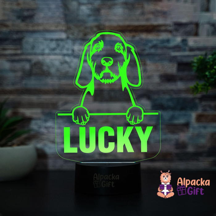 Lampă 3D Wirehaired Vizsla [2]