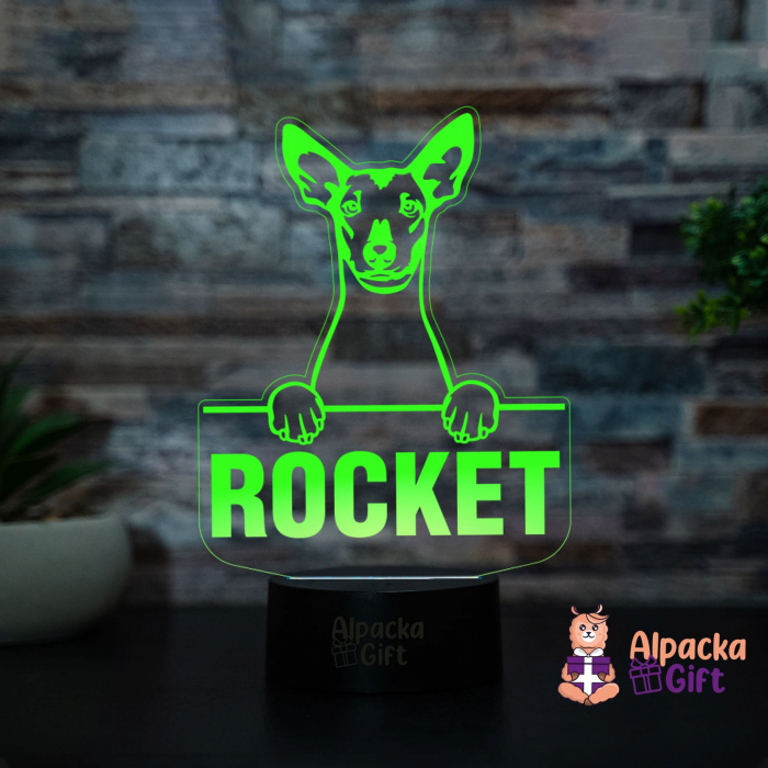 Lampă 3D Xoloitzcuintli [4]