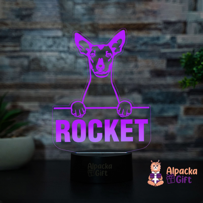 Lampă 3D Xoloitzcuintli [2]