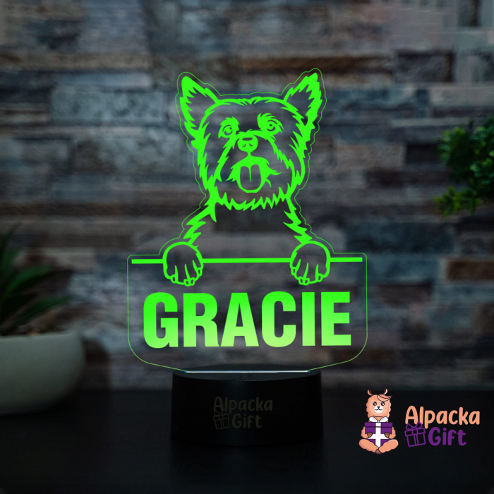 Lampă 3D Yorkshire Terrier [3]
