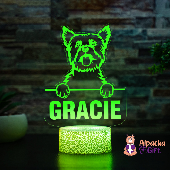 Lampă 3D Yorkshire Terrier [4]