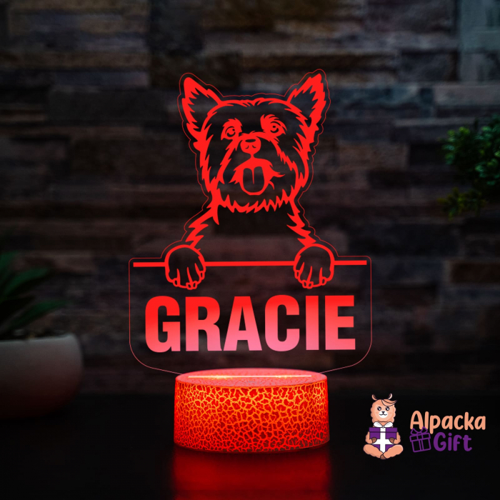 Lampă 3D Yorkshire Terrier [2]