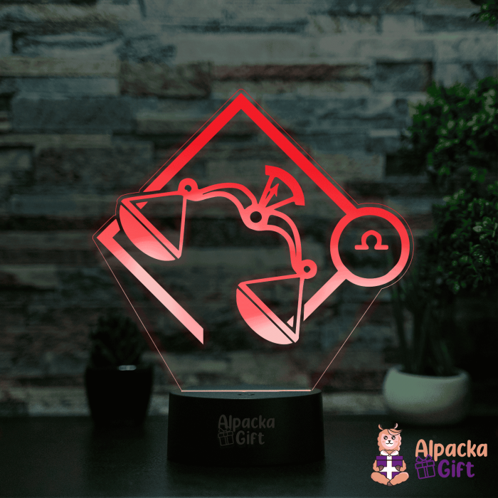 Lampă 3D - Zodia Balantă 2 [2]