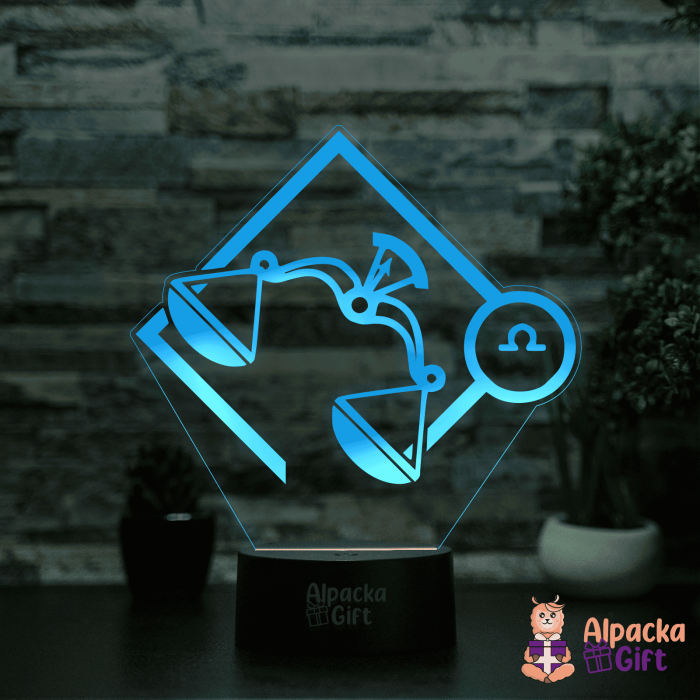 Lampă 3D - Zodia Balantă 2 [5]