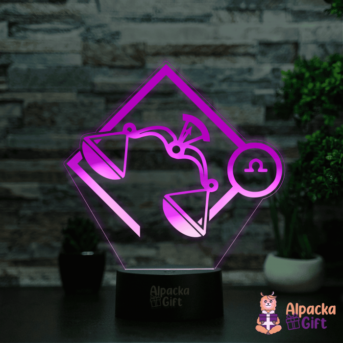 Lampă 3D - Zodia Balantă 2 [3]