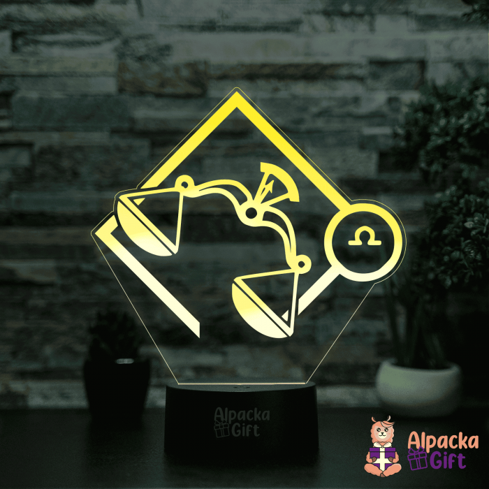 Lampă 3D - Zodia Balantă 2 [4]