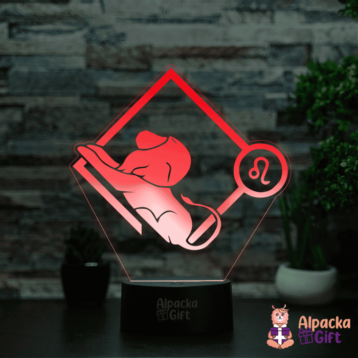 Lampă 3D - Zodia Leu 2 [3]