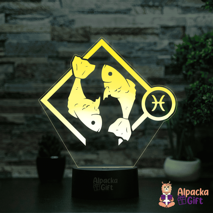 Lampă 3D - Zodia Pești 2 [5]