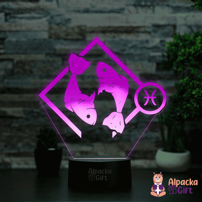 Lampă 3D - Zodia Pești 2 [4]