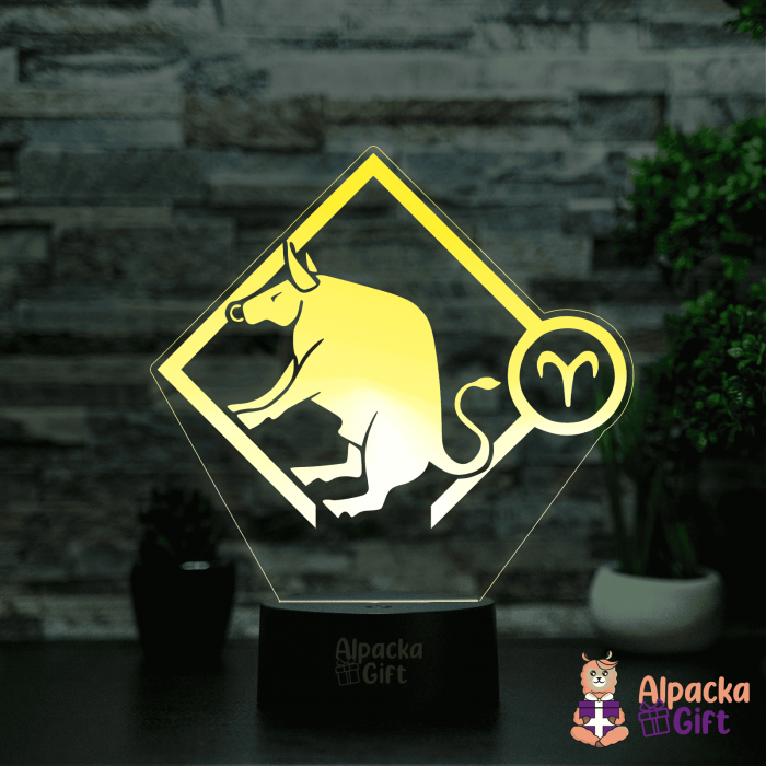 Lampă 3D Zodia Taur [4]