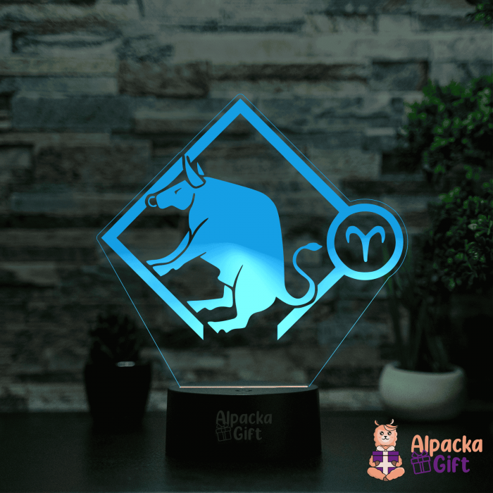 Lampă 3D Zodia Taur [5]