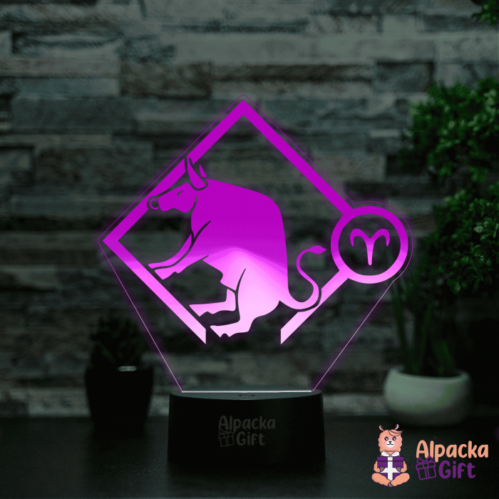 Lampă 3D Zodia Taur [3]