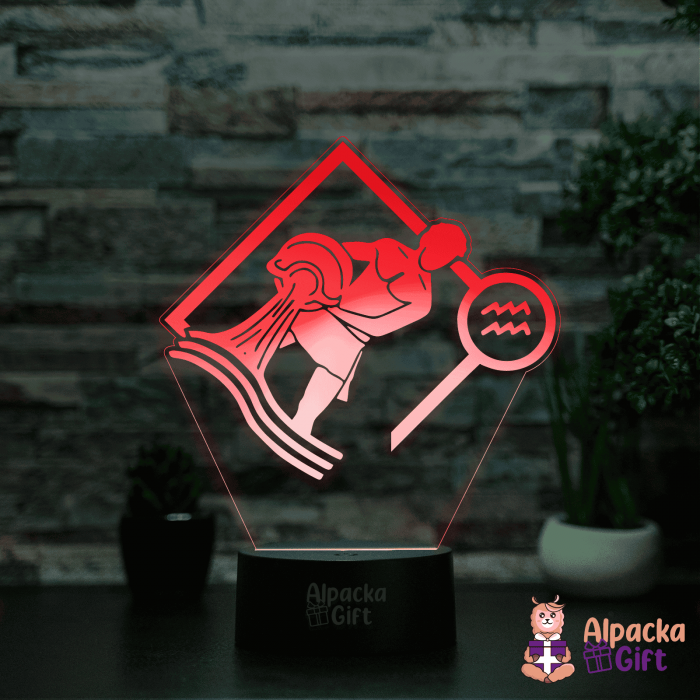 Lampă 3D Zodia Vărsător 2 [3]