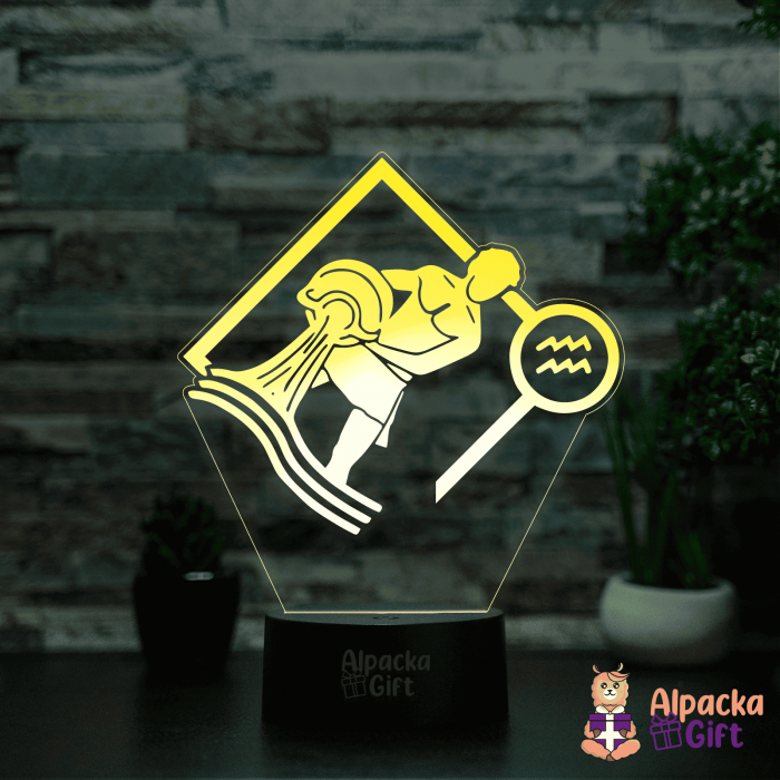 Lampă 3D Zodia Vărsător 2 [4]